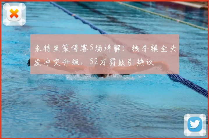 米特里策停赛5场详解：拽李镇全头发冲突升级，52万罚款引热议